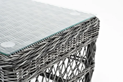 Стол журнальный из искусственного ротанга, цвет графит 4SIS Гранд Латте YH-S4840W graphite