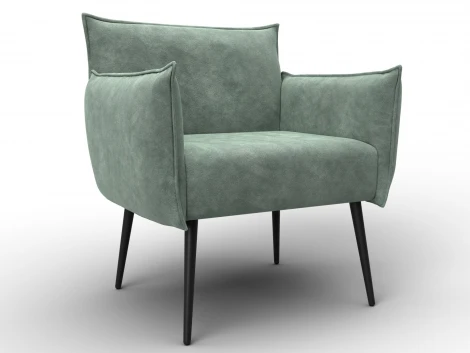 Кресло Лига-083 (Фанера/Металл/Велюр/Зеленый) Лига Диванов 132324