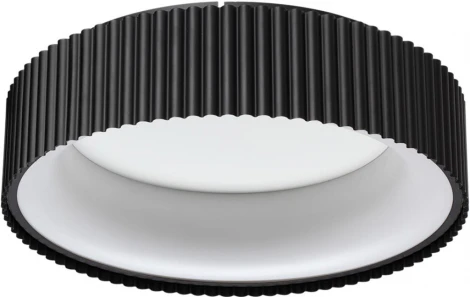 Потолочный светильник круглый Sonex Sharmel 7712/56L металл/акрил/белый/черный LED 56Вт 3000-6500К D460 IP20 пульт ДУ (220V, круглые)