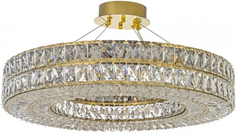 Подвесная люстра Arti Lampadari Sora E 1.5.80.100 G (220V, хрусталь, на тросе, круглые)