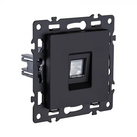 Розетка Ethernet RJ45 черный Kollinger Asthetik AS-017BK