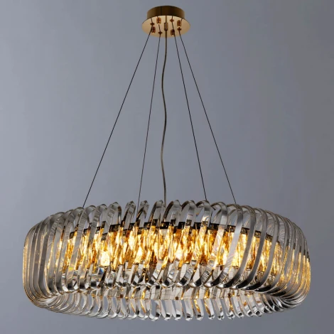 Подвесная люстра Divinare Megan 7568/18 LM-12 (220V, на тросе, круглые, кольцо)