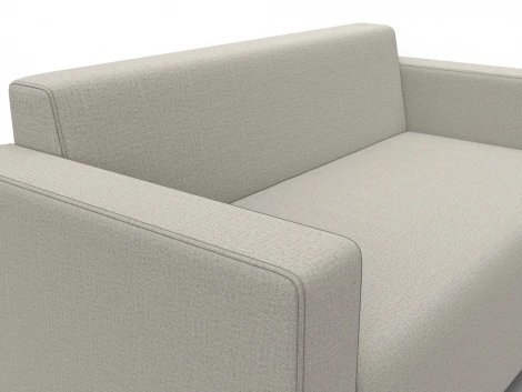 Диван прямой Лига-093 ВН (ДСП,Брус,Фанера,Рогожка/Бежевый) Лига Диванов 134953