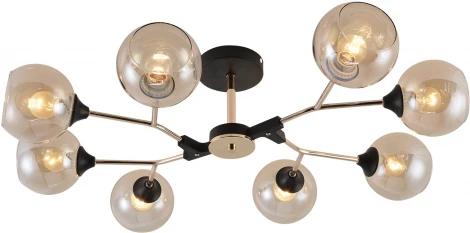 Потолочная люстра на штанге Reluce 01483-0.3-08 BK+FGD (220V)