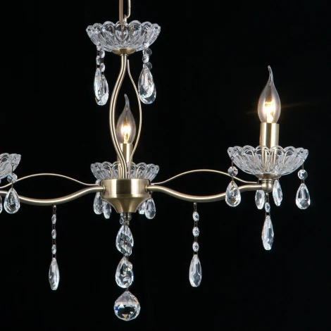 Подвесная люстра ILLUMICO IL0265-3PSQ-24 AB CASTOR (220V, на цепи, подсвечник, свеча)