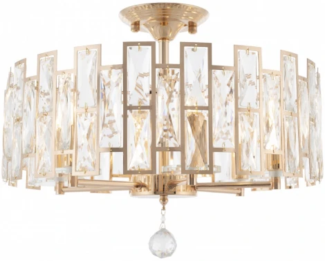 Потолочная люстра хрустальная на штанге Arte Milano Sorrento-4209 374209/6/80/470 GD (220V)