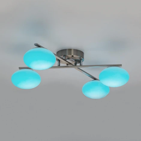 Потолочная люстра RGB на штанге Citilux Atman Smart CL226A141 (LED, 220V, голосовое управление, пульт управления, управление смартфоном, умный дом - Алиса, Маруся, Салют)