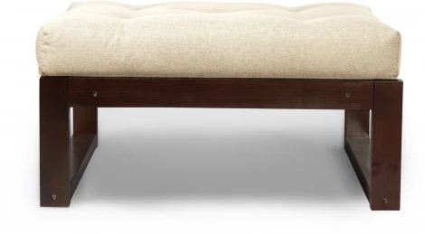 Пуф Arsko Астер орех белая рогожка