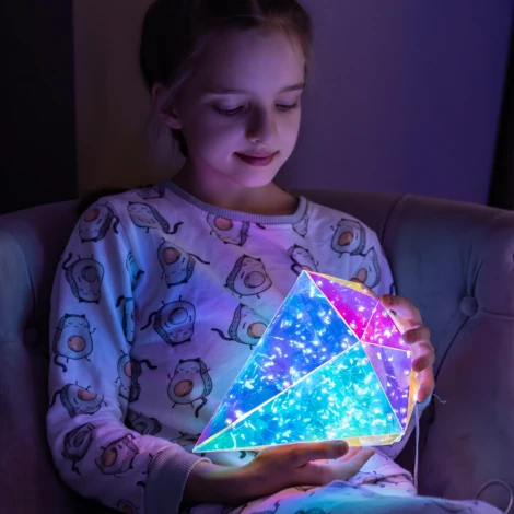 Светильник декоративный «Брильянт», на батарейках 3AA (не в/к). 100 светодиодов, цвет корпуса радужный Uniel ULD-R507 3АА DIAMOND