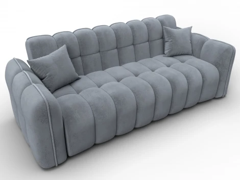 Диван-книжка Лига-112 (ДСП,ЛДСП,Велюр/Серый) Лига Диванов 136678