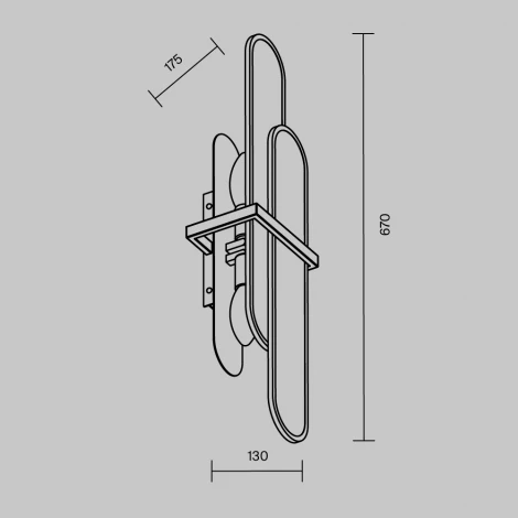 Настенный светильник Maytoni Marmo MOD099WL-02G2 (220V)
