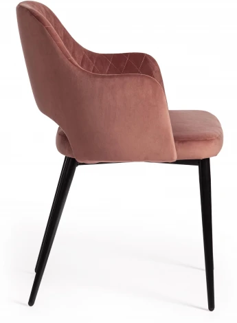 Кресло VALKYRIA (mod. 711) / 1 шт. в упаковке (Ткань,Металл /Коралловый,Черный)