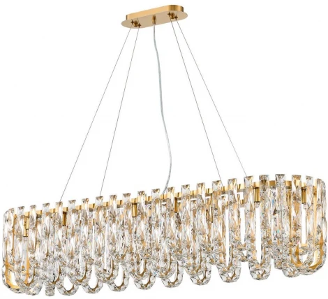 Подвесная люстра хрустальная Favourite Infinity 4721-18P (220V, на тросе)