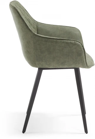 Обеденный стул La Forma (ex Julia Grup) Amira (Зеленый/ Пена,Сталь,Фанера)