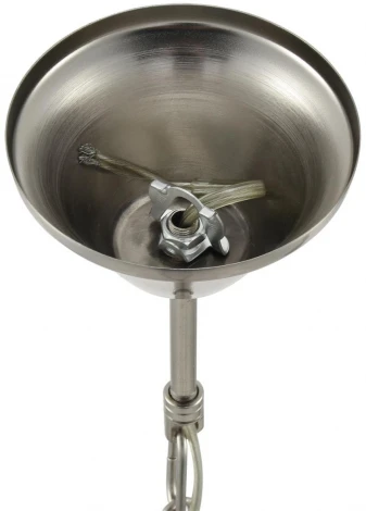 Подвесная люстра Lumion Kentuki 8283/5 никель/белый, металл/керамика/текстиль Е14 5*40W 220V (на цепи)