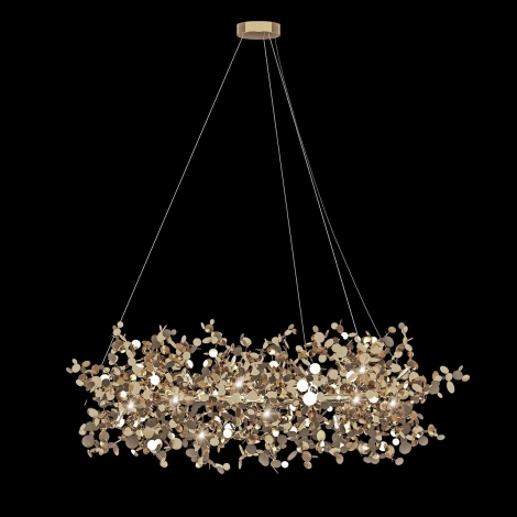 Подвесная люстра Loft It Spark 10101/600 Gold (220V, на тросе, лепестки)