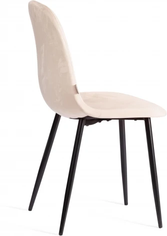 Обеденный стул Tetchair BREEZE (Велюр,Металл /Кремовый)