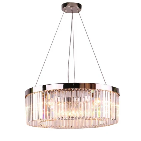 Подвесная люстра Newport 10110 10110+1/C gold (220V, хрусталь, на тросе, круглые)