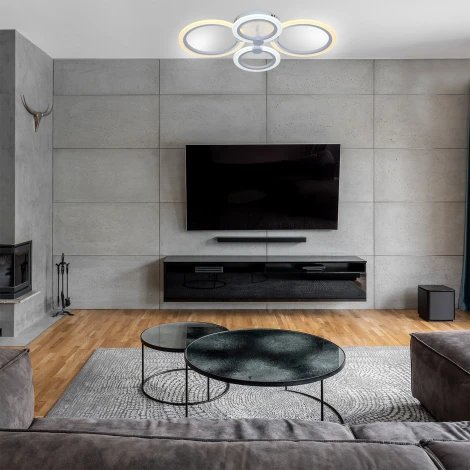 Потолочная люстра светодиодная Escada Alnair 10224/4 LED 56W White