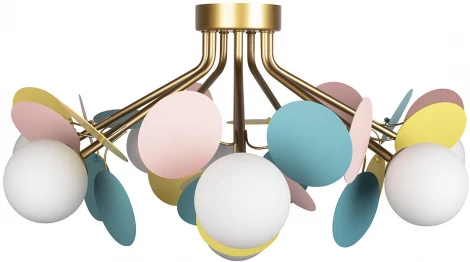 Потолочная люстра Loft It Matisse 10008/8C Mult (для детской, 220V, шарики, для девочки)