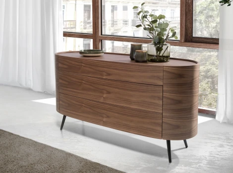 Комод AC2001DR /7075 овальный ореховый Angel Cerda 096385