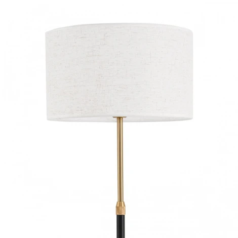 Торшер Lumion Irisa 8358/1F медь/черный/белый, металл/текстиль E27 60W 220V