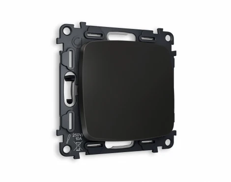 Комплект механизма Ambrella Volt 1-клавишного выключателя OMEGA MO801010 Черный матовый QUANT