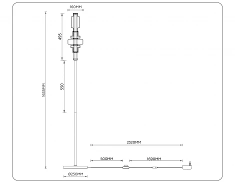 Торшер светодиодный Ambrella High Light LH53132