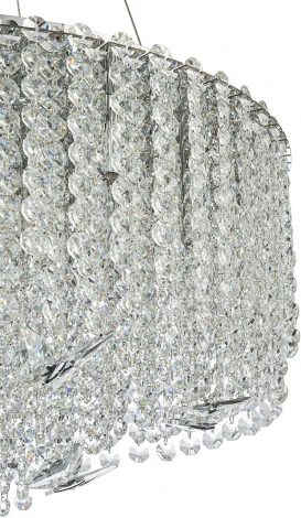 Подвесная люстра (12051/12P Chrome) Indigo Giulietta V000600 (220V, хрусталь, подвески, на тросе, круглые)