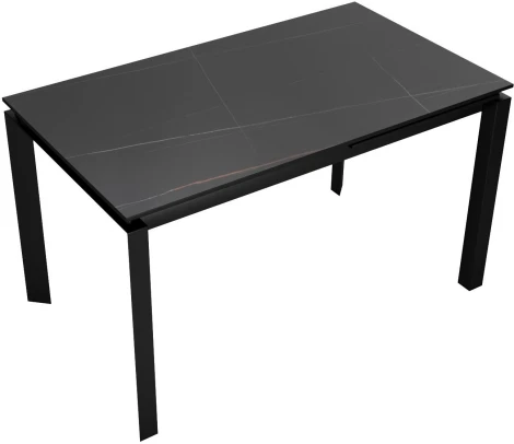 Стол DikLine KT120 мрамор черный Оникс,опоры черные
