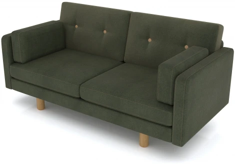 Диван Arsko Ингвар М зеленый велюр