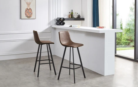 Стул барный CQ-8307A-6 коричневый 2075