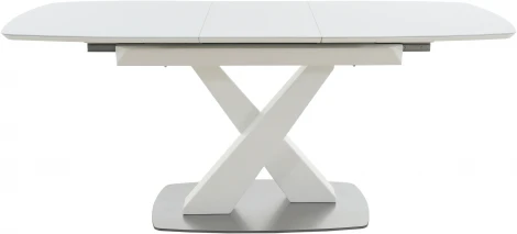 Стол Орлеан MODERNE стекло OPTIWHITE 1400(1800)*850 Белый, Аврора