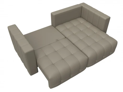 Диван угловой Лига-052 НПБ угол универсальный (ЛДСП,Брус,Фанера/Пластик/Экокожа/Бежевый) Лига Диванов 129910