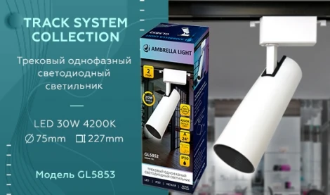 Трековый светильник Ambrella GL GL5853 (LED, 220V, круглые)