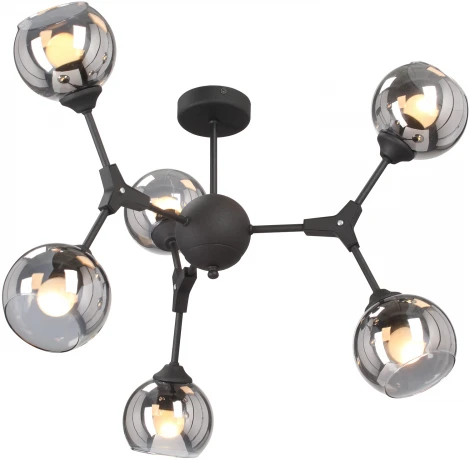 Потолочная люстра на штанге V4994-1/6PL Vitaluce (220V, шар)