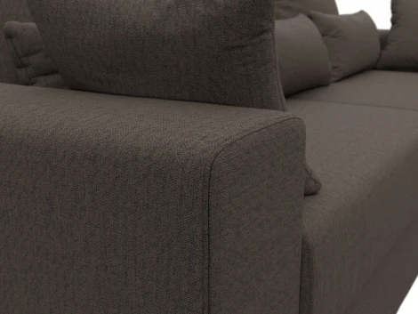 Диван прямой Майами (Коричневый/Рогожка) Лига Диванов арт.121153