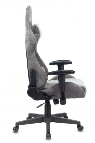 Кресло игровое Zombie VIKING X Fabric серо-голубой с подголов. крестовина пластик