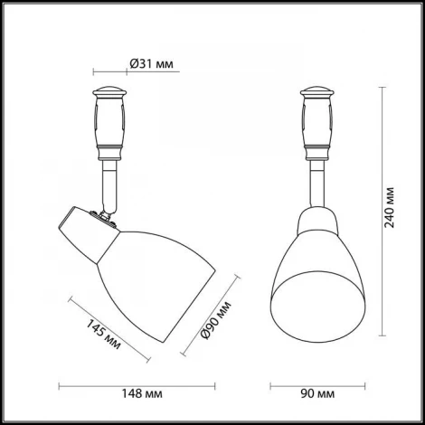 Трековый светильник Odeon Light Flexichrome 3630/1