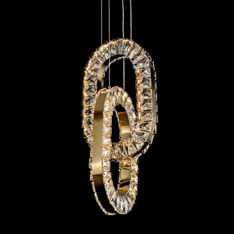 Подвесной светильник светодиодный хрустальный с регулировкой цветовой температуры Modelux MODELUX ML.9040.640 BS