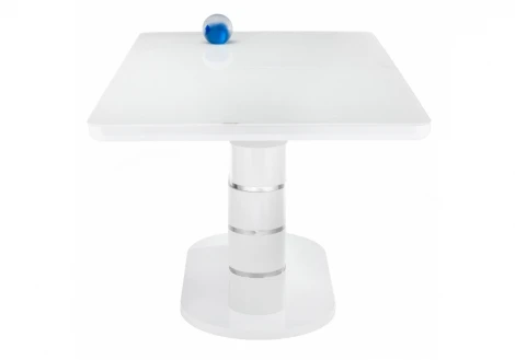 Стол на тумбе Woodville Plas 140 super white 11162