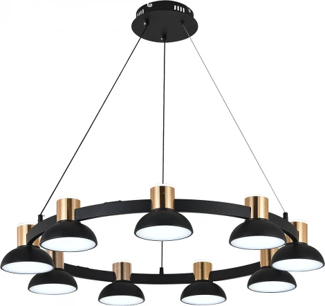 Подвесной светильник (11059/9P Black) Indigo Traforo V000183L (регулировка яркости, LED, 220V, пульт управления, на тросе)