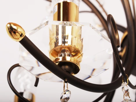 Подвесная люстра Doge Luce 159LO6FP-904 (220V, на цепи, подсвечник, свеча)