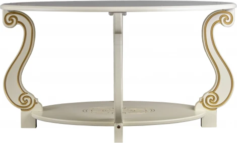 Стол журнальный Овация (М) слоновая кость/золото от фабрики Mebelik