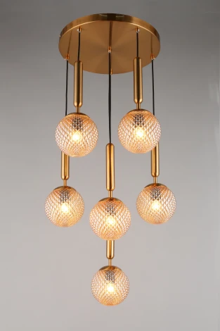Подвесной светильник Aployt Shantal APL.766.03.06 (220V, на проводе, шарики)