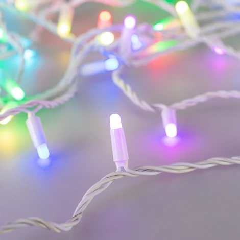 Светодиодная гирлянда ARD-STRING-CLASSIC-10000-WHITE-100LED-MILK-LIVE RGB-DMX (24V, 10W) (IP65)