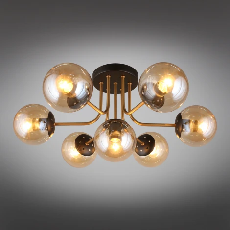 Потолочная люстра на штанге Aployt Ewka APL.906.07.07 (220V, шарики)