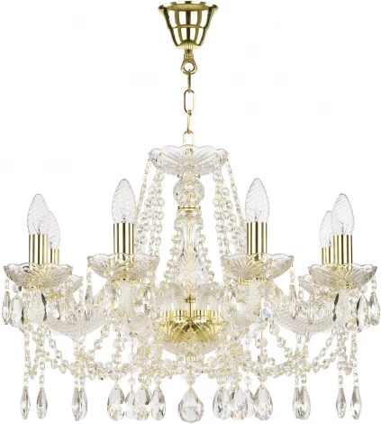 Подвесная люстра Art Classic 11.07 11.07.8.200.Gd.Sp (220V, на цепи, подсвечник, свеча)