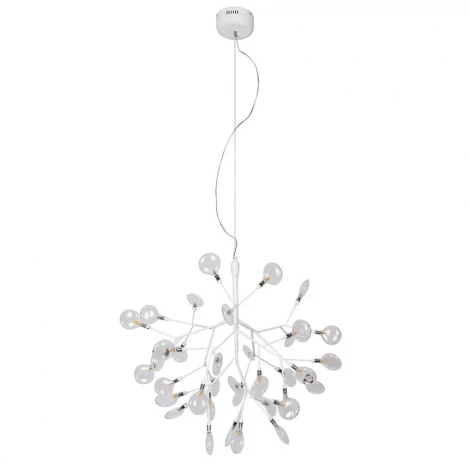 Подвесная люстра Crystal Lux Evita SP36 WHITE/TRANSPARENT