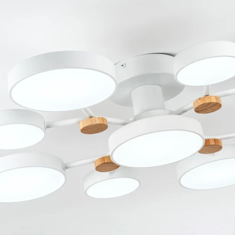 Потолочная люстра светодиодная с пультом с регулировкой цветовой температуры и яркости LED4U LED4U L3201-780 WT